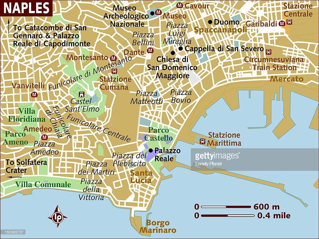 napoli hartë të qytetit