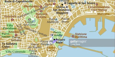Napoli hartë të qytetit