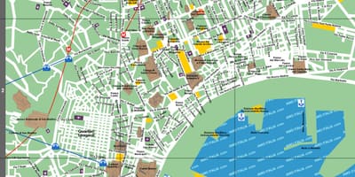 Napoli hartën turistike