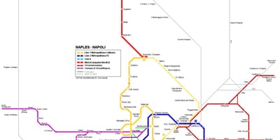 Harta e napolit itali metro